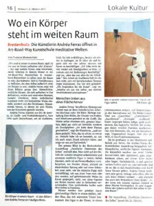 Artikel im Gäubote Herrenberg vom 04.10.2023
