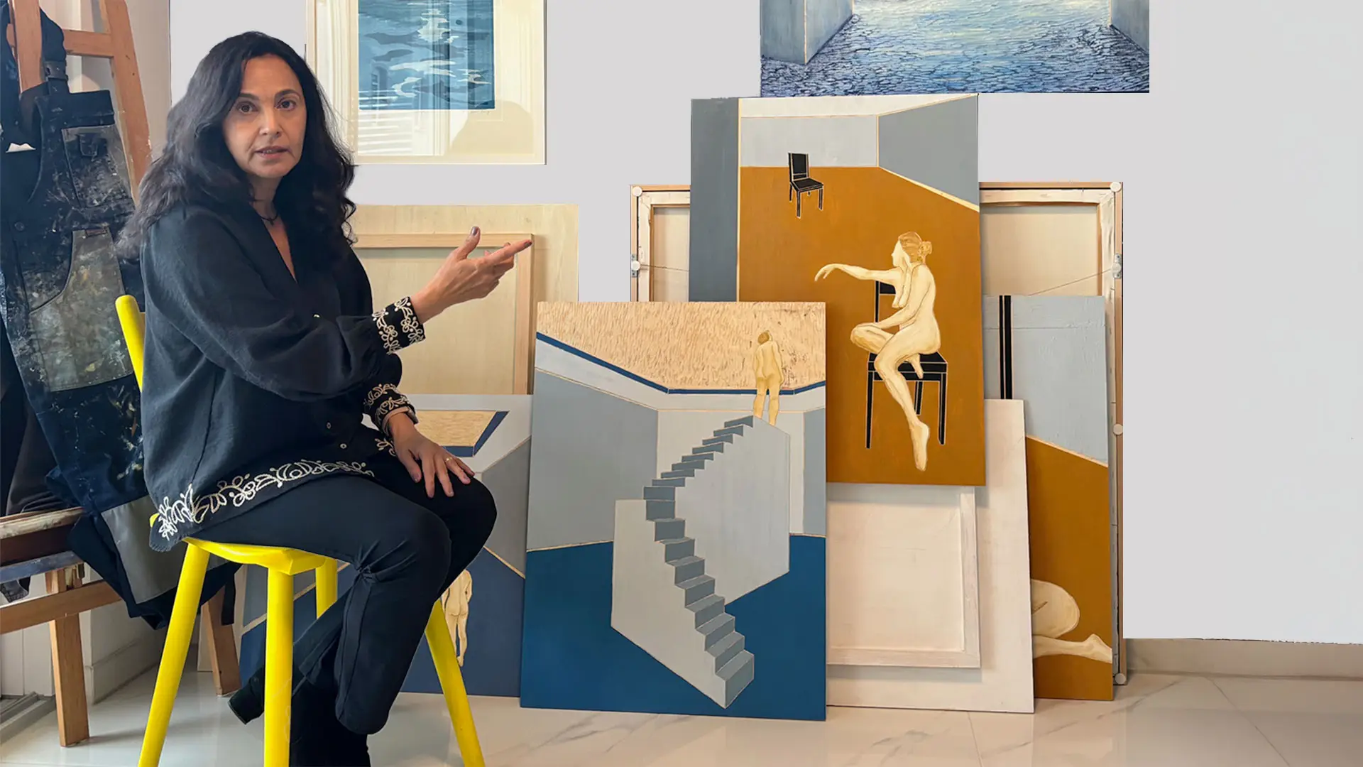 Andrea Ferraz im Atelier